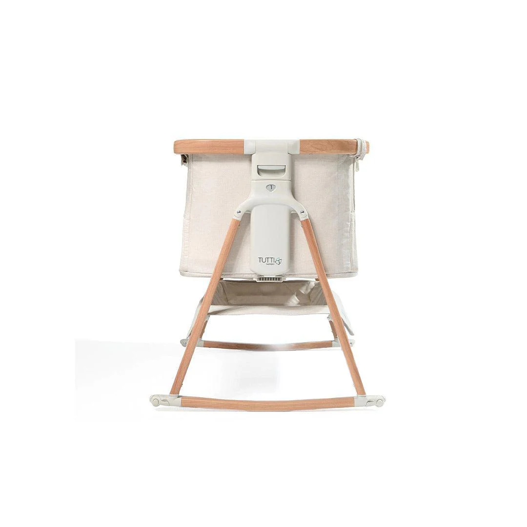 Outlet - Tutti Bambini CoZee Air Bedside Crib - Scandinavian Walnut/Ecru - Image 12