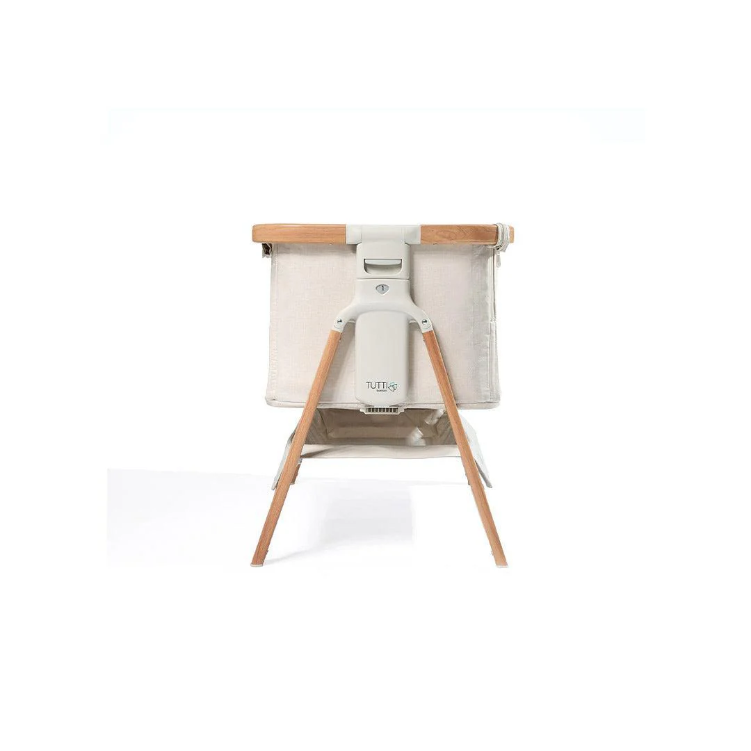 Outlet - Tutti Bambini CoZee Air Bedside Crib - Scandinavian Walnut/Ecru - Image 13