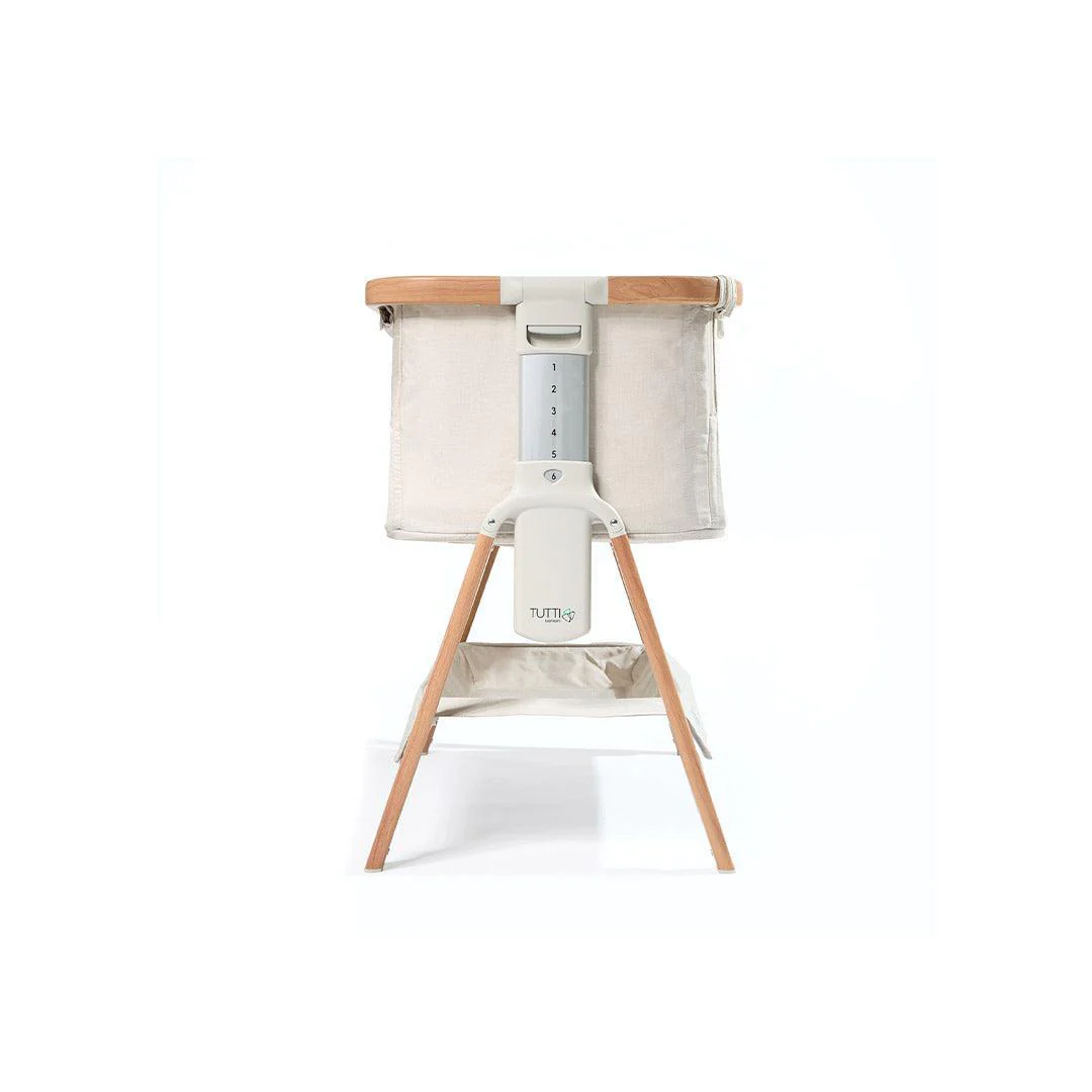 Outlet - Tutti Bambini CoZee Air Bedside Crib - Scandinavian Walnut/Ecru - Image 14