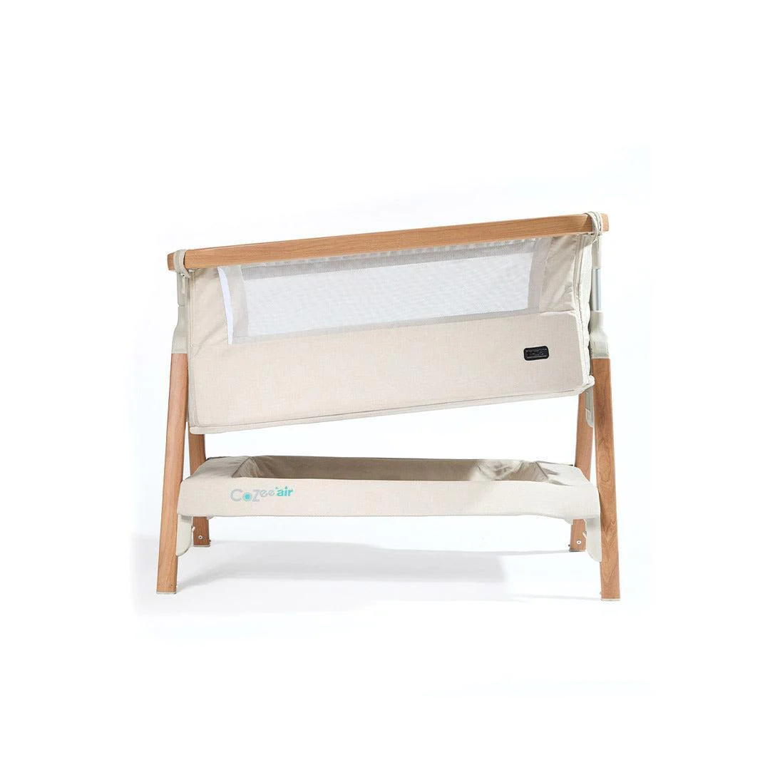 Outlet - Tutti Bambini CoZee Air Bedside Crib - Scandinavian Walnut/Ecru - Image 15