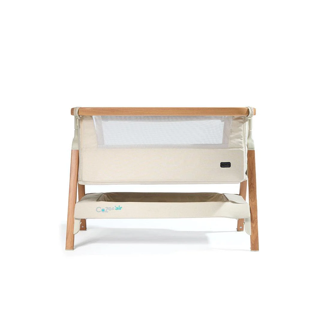 Outlet - Tutti Bambini CoZee Air Bedside Crib - Scandinavian Walnut/Ecru - Image 16