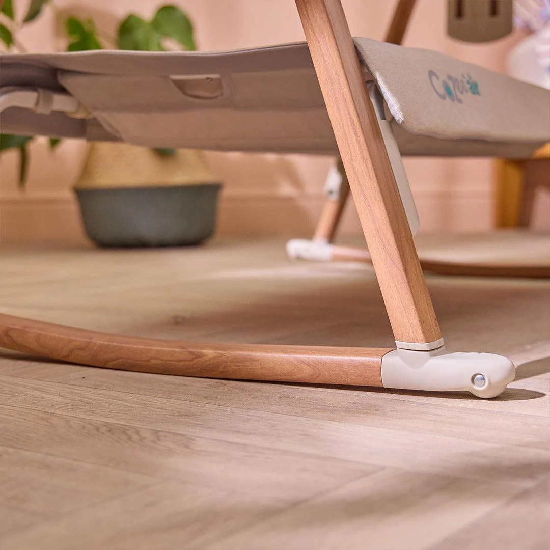 Outlet - Tutti Bambini CoZee Air Bedside Crib - Scandinavian Walnut/Ecru - Image 9