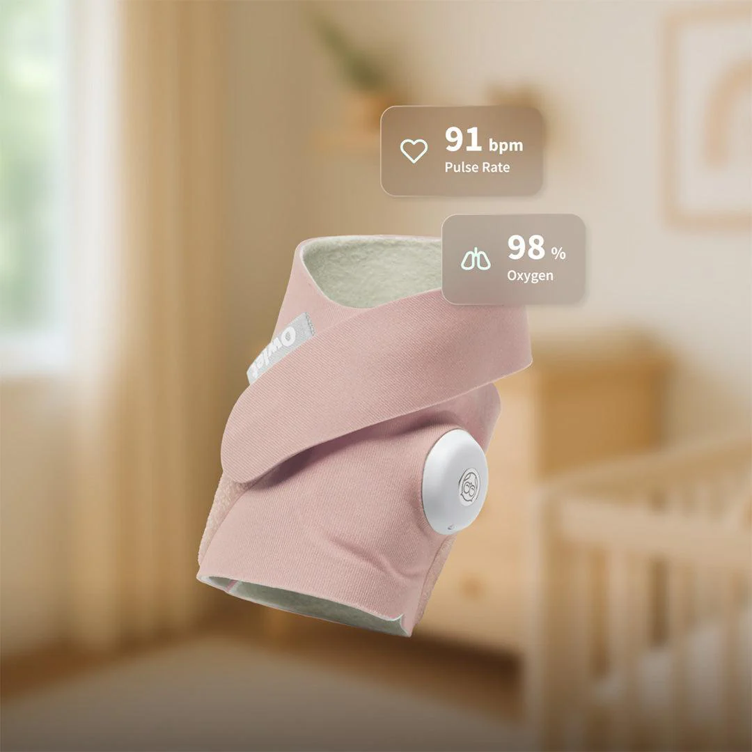 Owlet Dream Sock™ - Dusty Rose - Image 2