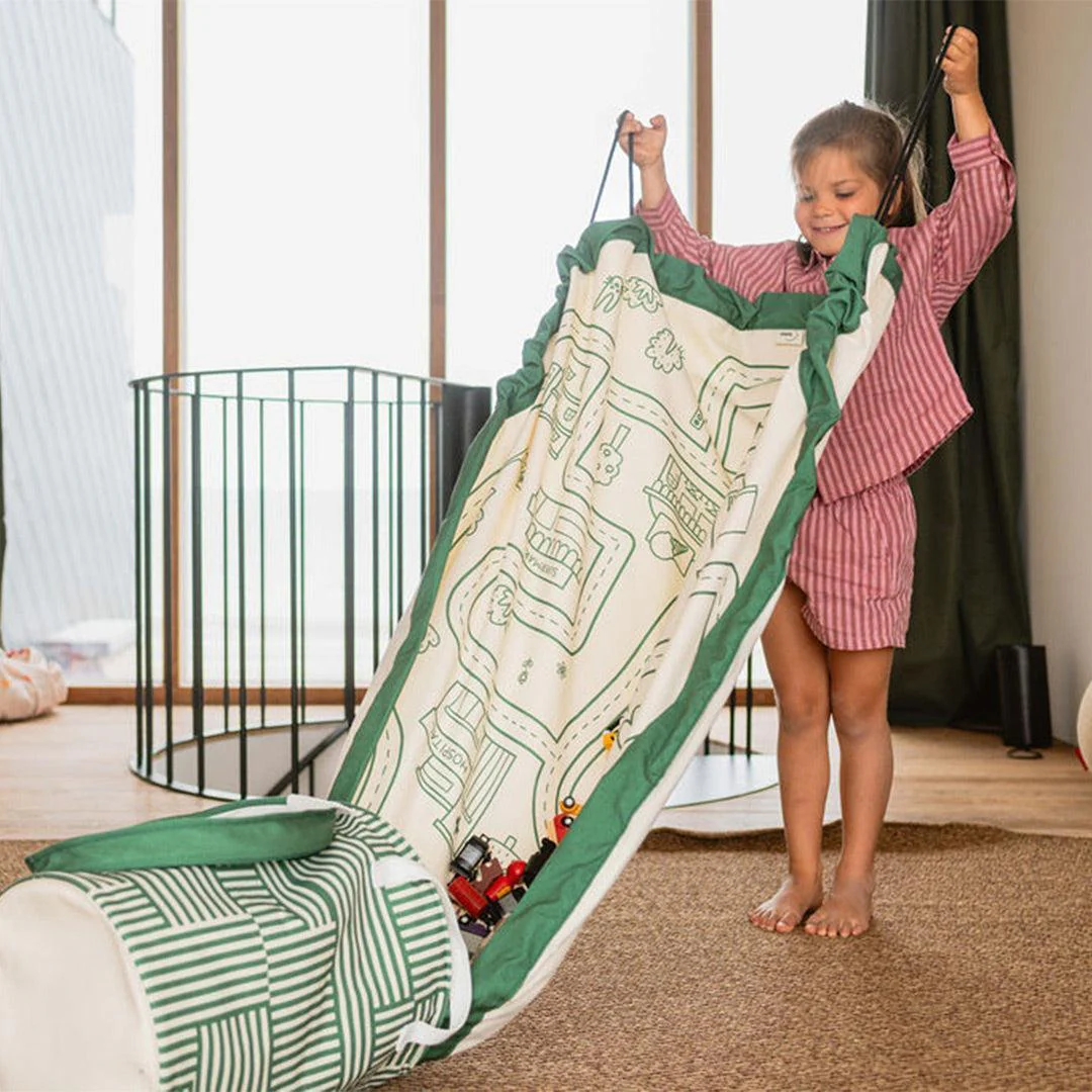 Play & Go Convertible Toy Storage Bag & Mat - Road - Image 3