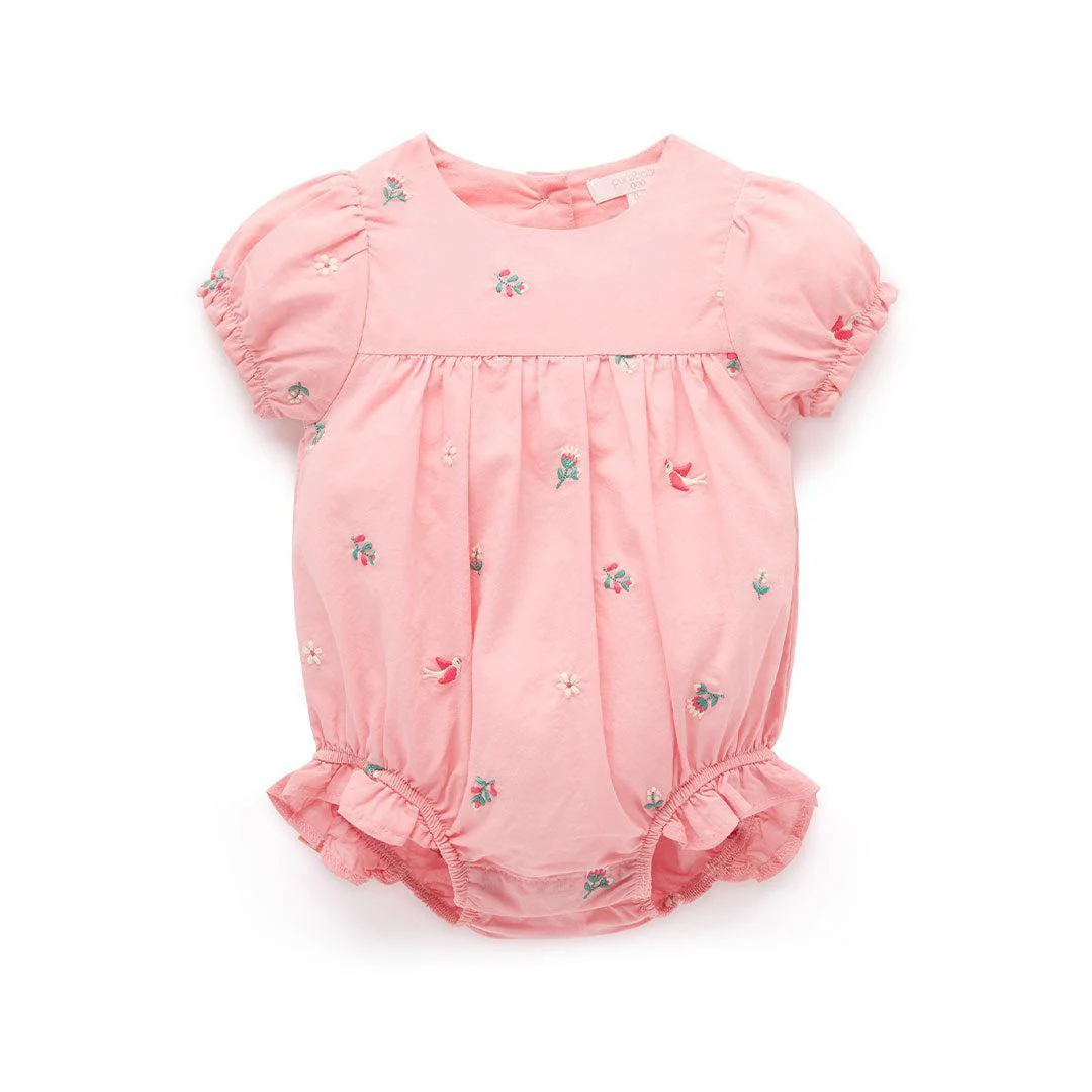 Purebaby Embroidered Bodysuit - Swallow Broderie
