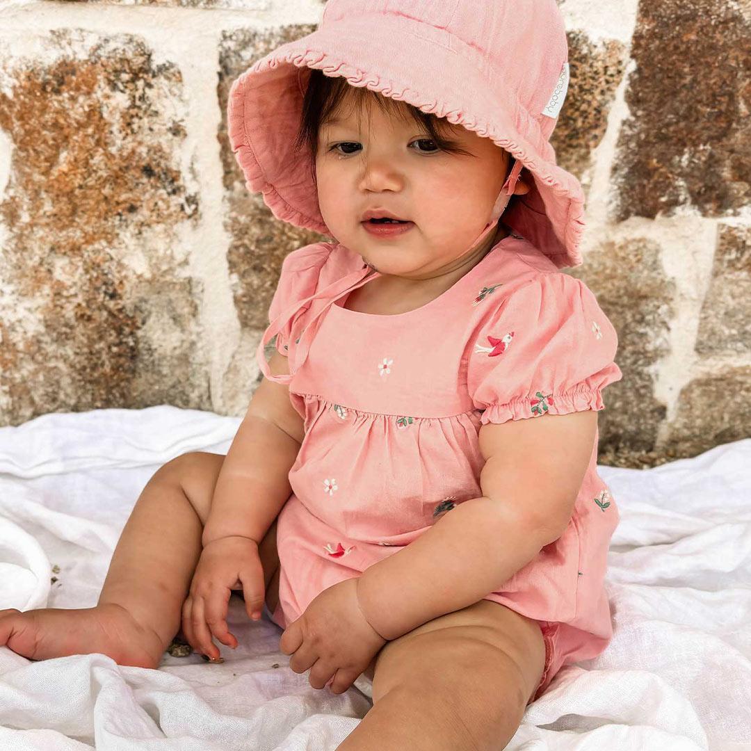 Purebaby Embroidered Bodysuit - Swallow Broderie - Image 2