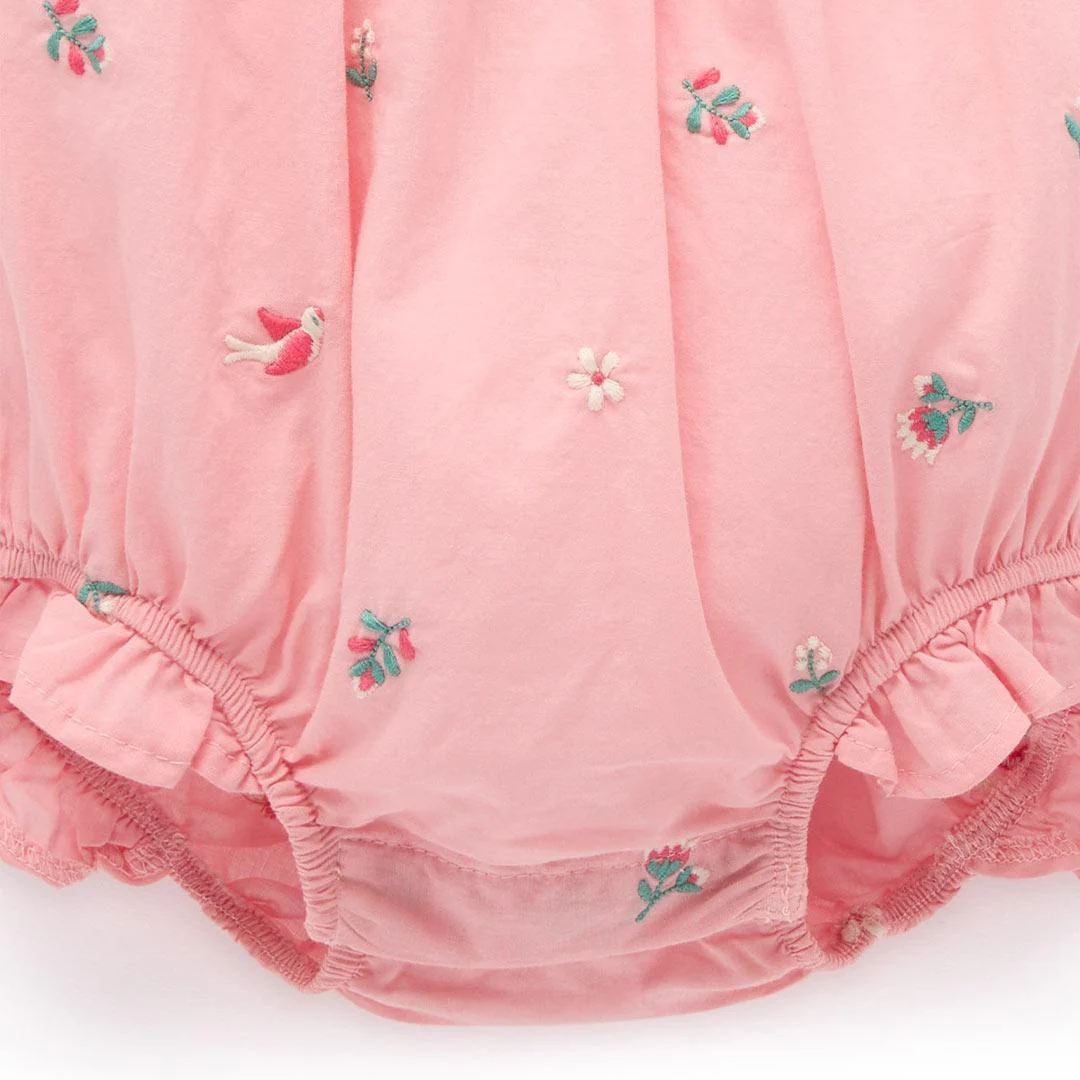 Purebaby Embroidered Bodysuit - Swallow Broderie - Image 5