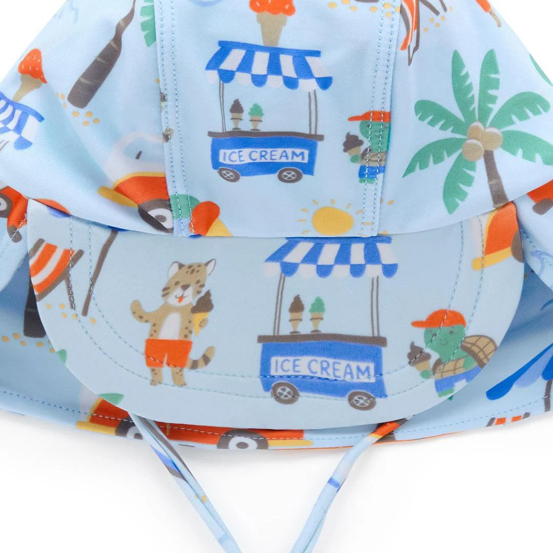 Purebaby Legionaires Swim Hat - Cancun Print - Image 2