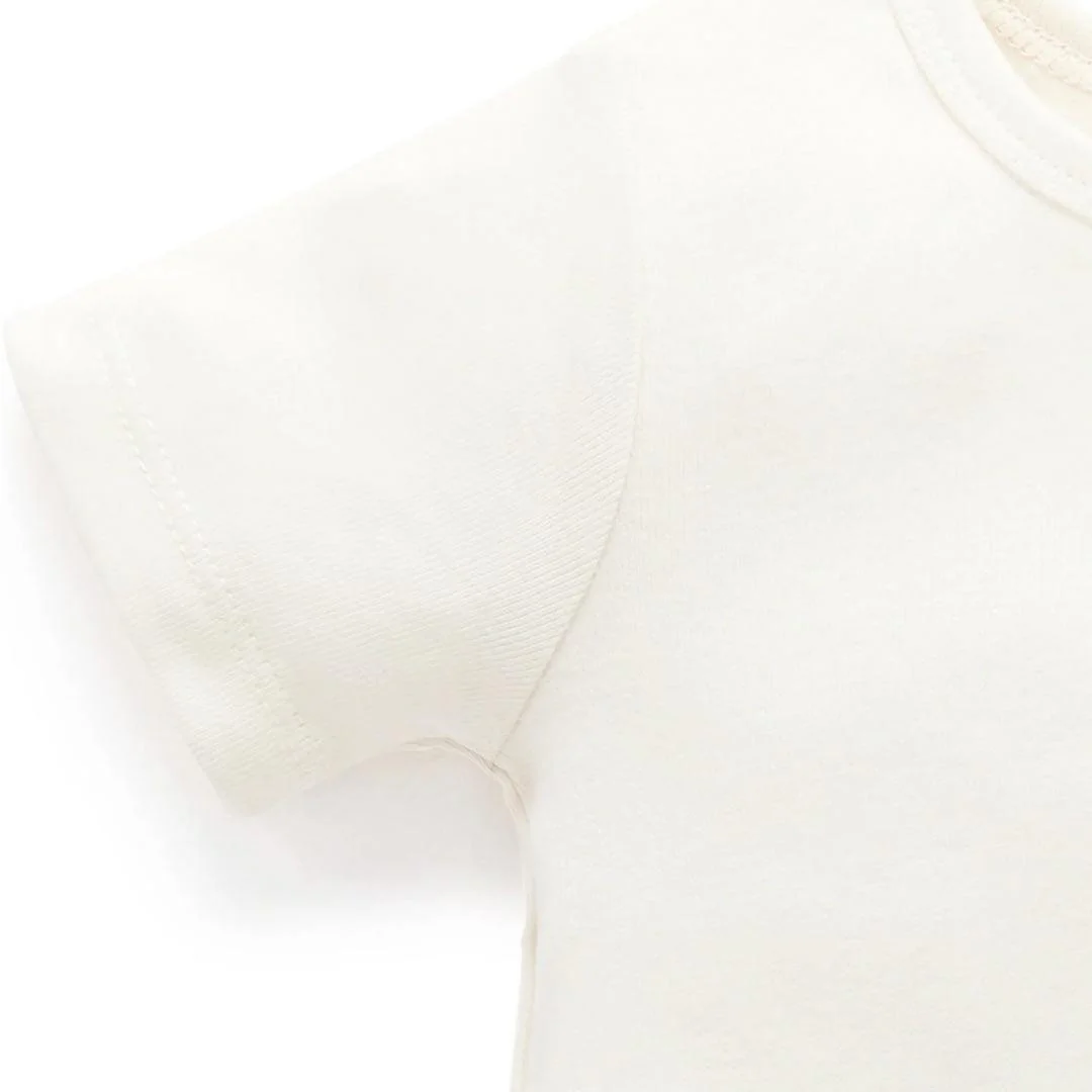 Purebaby Short Leg Overall Set - Laguna Stripe - Image 4