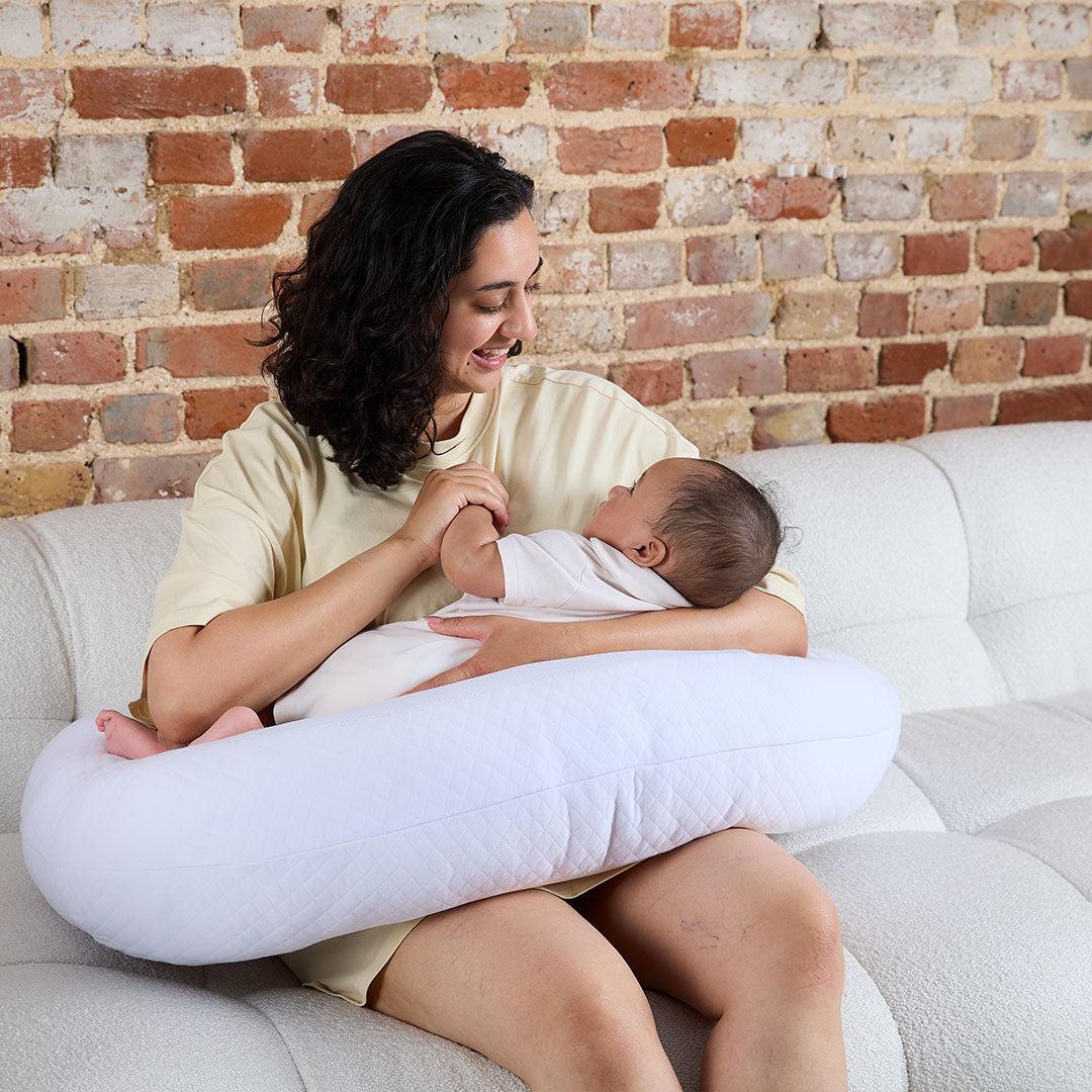 Purflo Breathe Pregnancy Pillow - Luxe White - Image 3