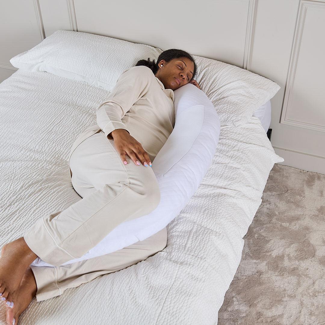 Purflo Breathe Pregnancy Pillow - Luxe White - Image 5