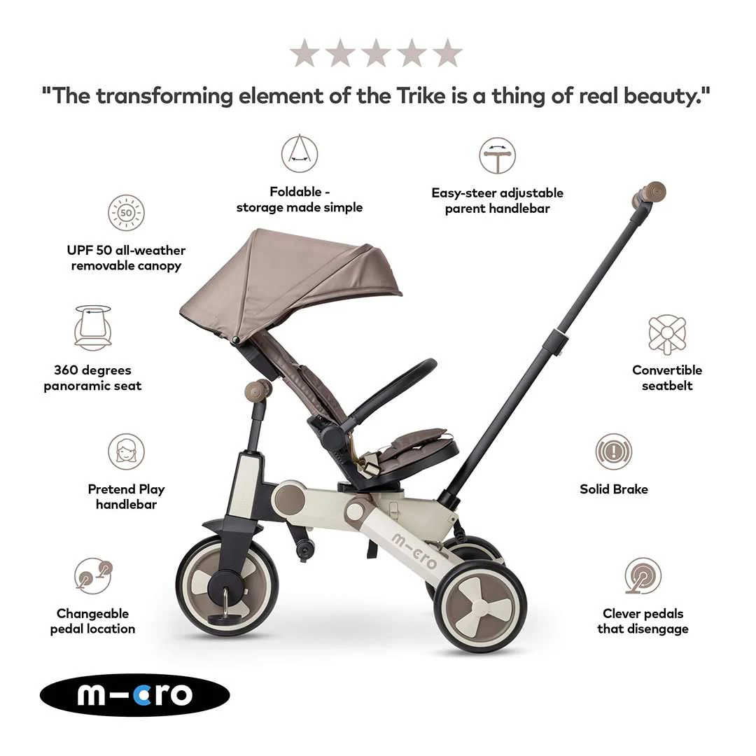 Micro Scooters Trike 7 in 1 - Latte - Image 5