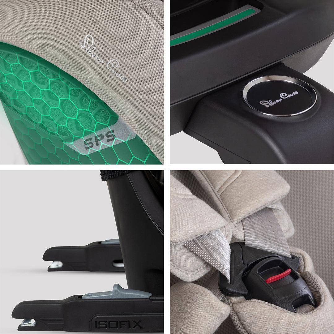 Silver Cross Motion 3 All-size Car Seat - Natural Taupe - Image 6