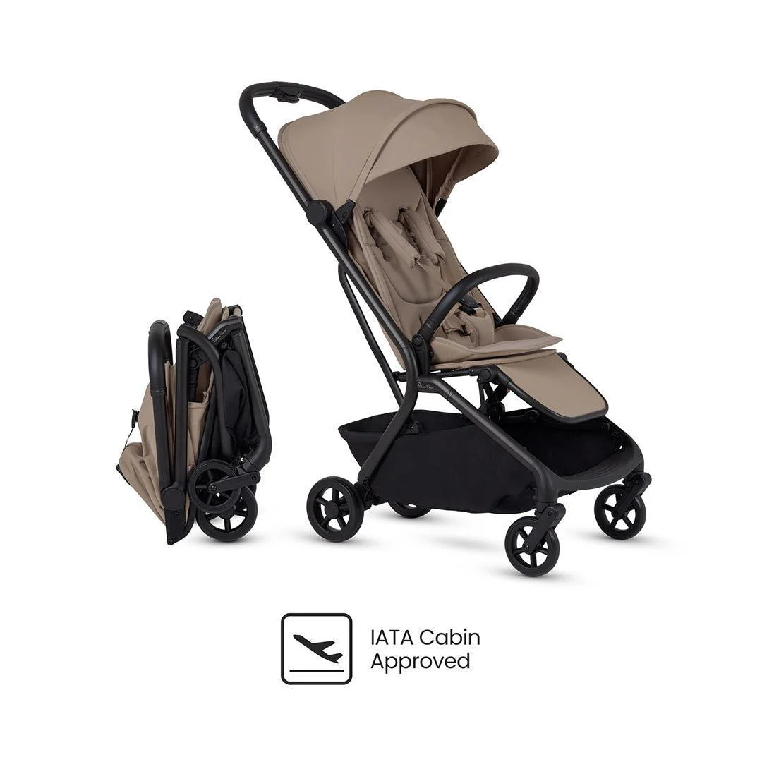 Silver Cross Nia Stroller & Carrycot - Champagne - Image 4