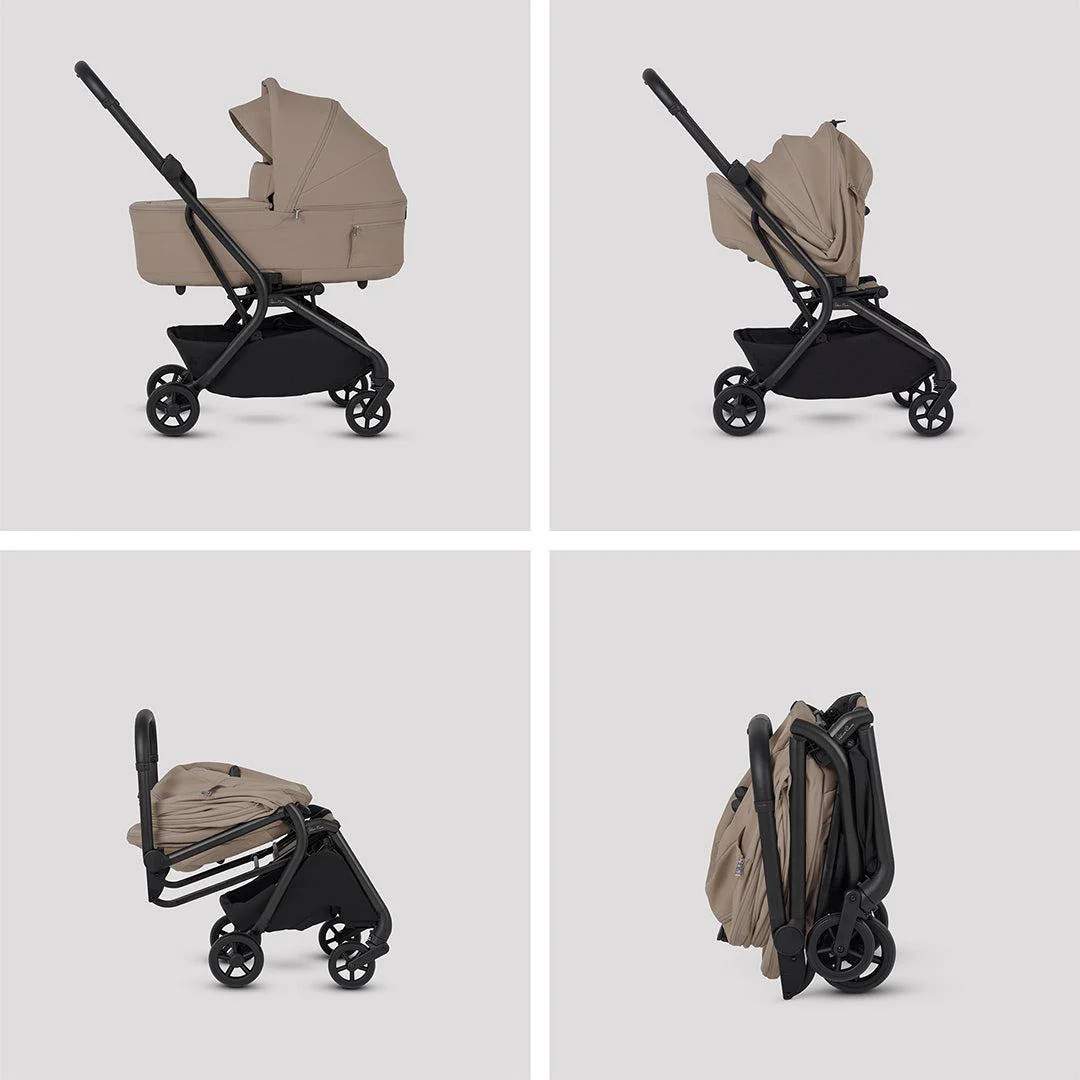 Silver Cross Nia Stroller & Carrycot - Champagne - Image 5