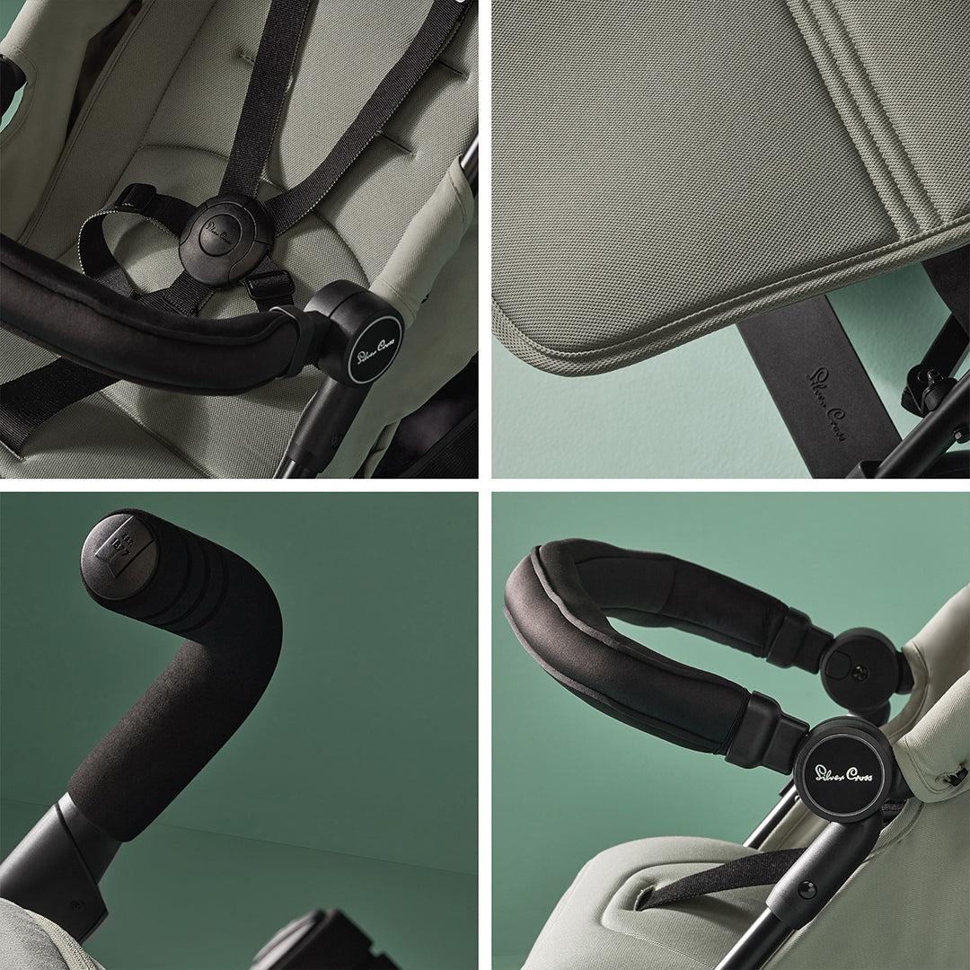 Silver Cross Pop Lightweight Stroller - Sage - Image 6