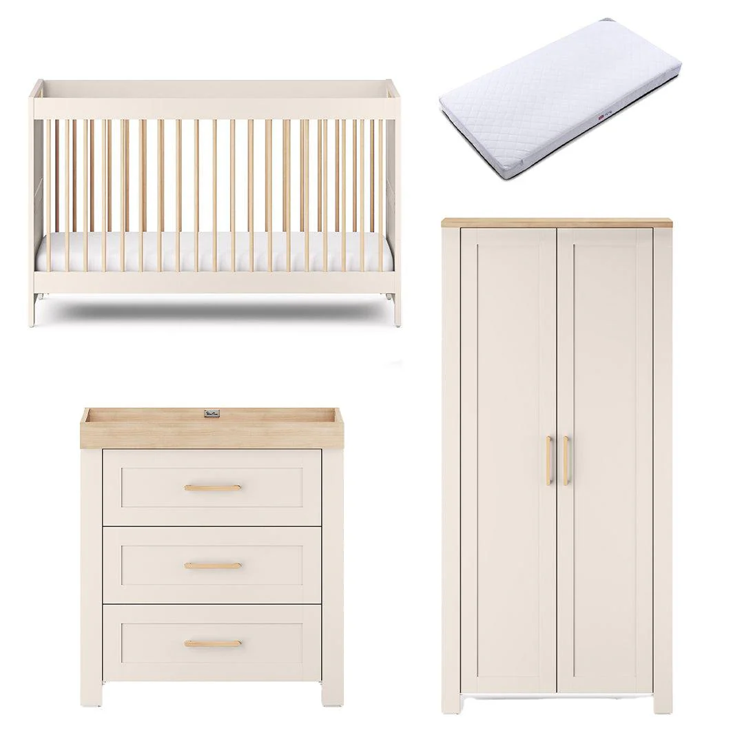 Silver Cross Seville 3 Piece Room Set - Cashmere Oak - Image 21