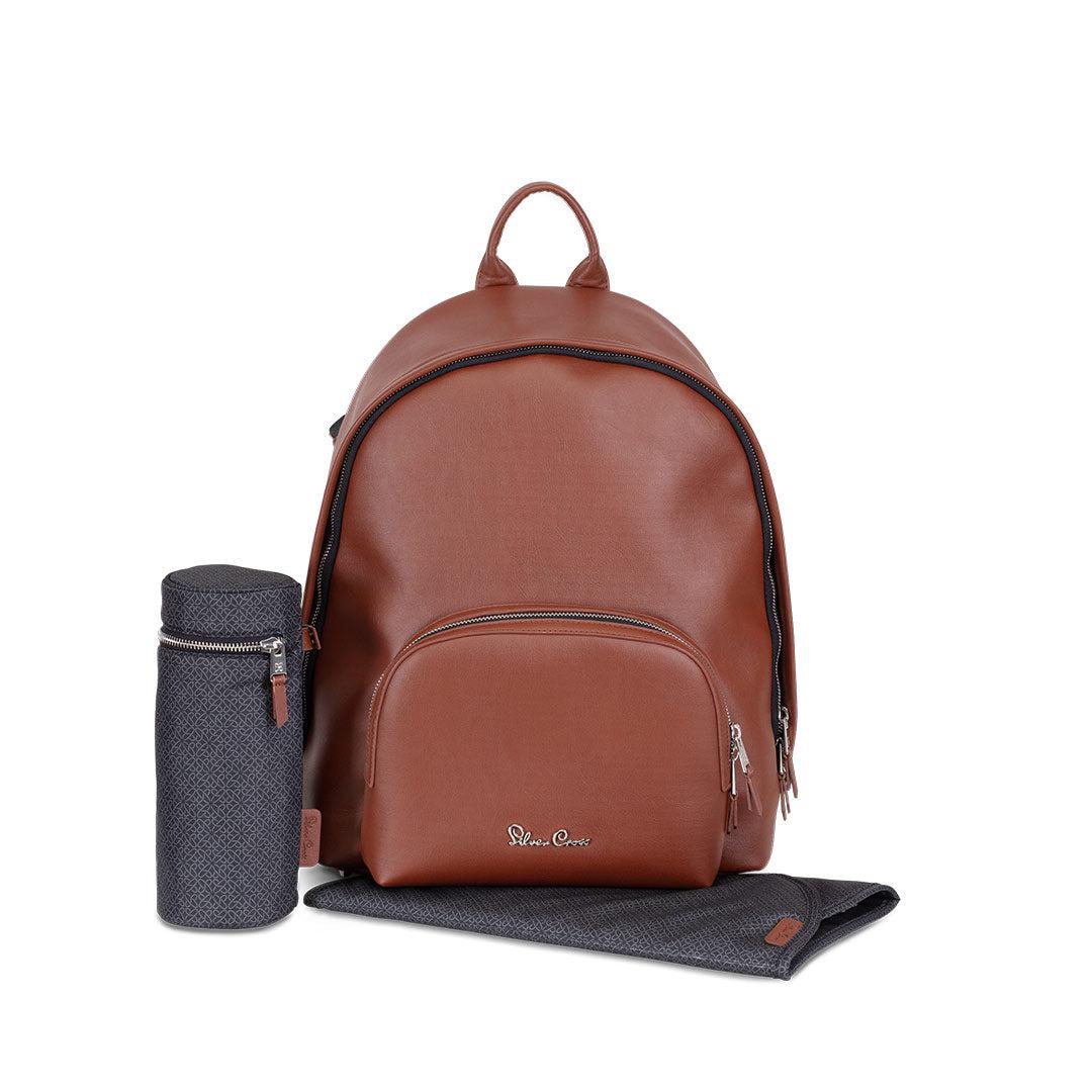 Silver Cross Vegan Leather Changing Rucksack - Tan - Image 2