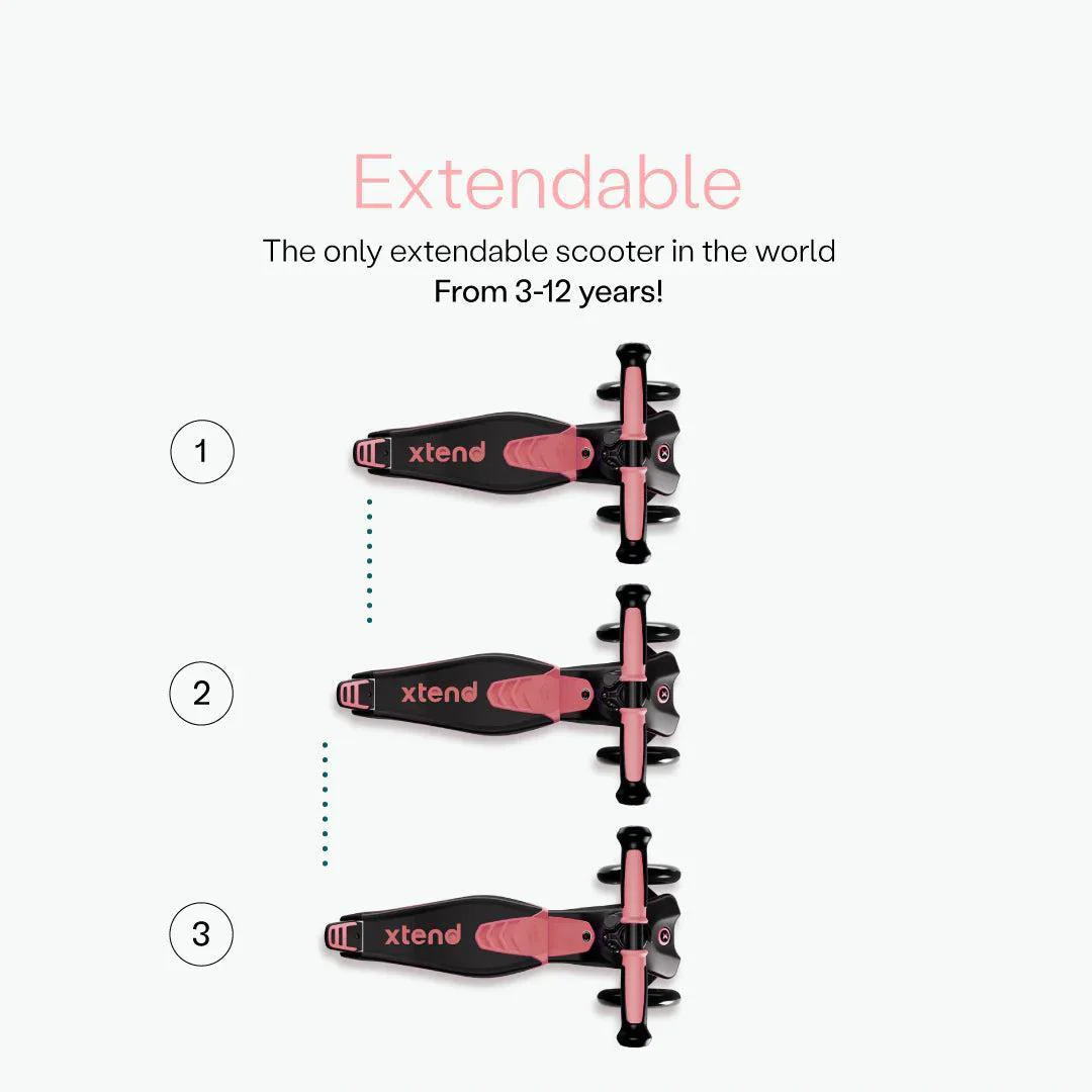 smarTrike Xtend Ride On Scooter Plus From 12 Months to 12 Years - Salmon Pink - Image 4