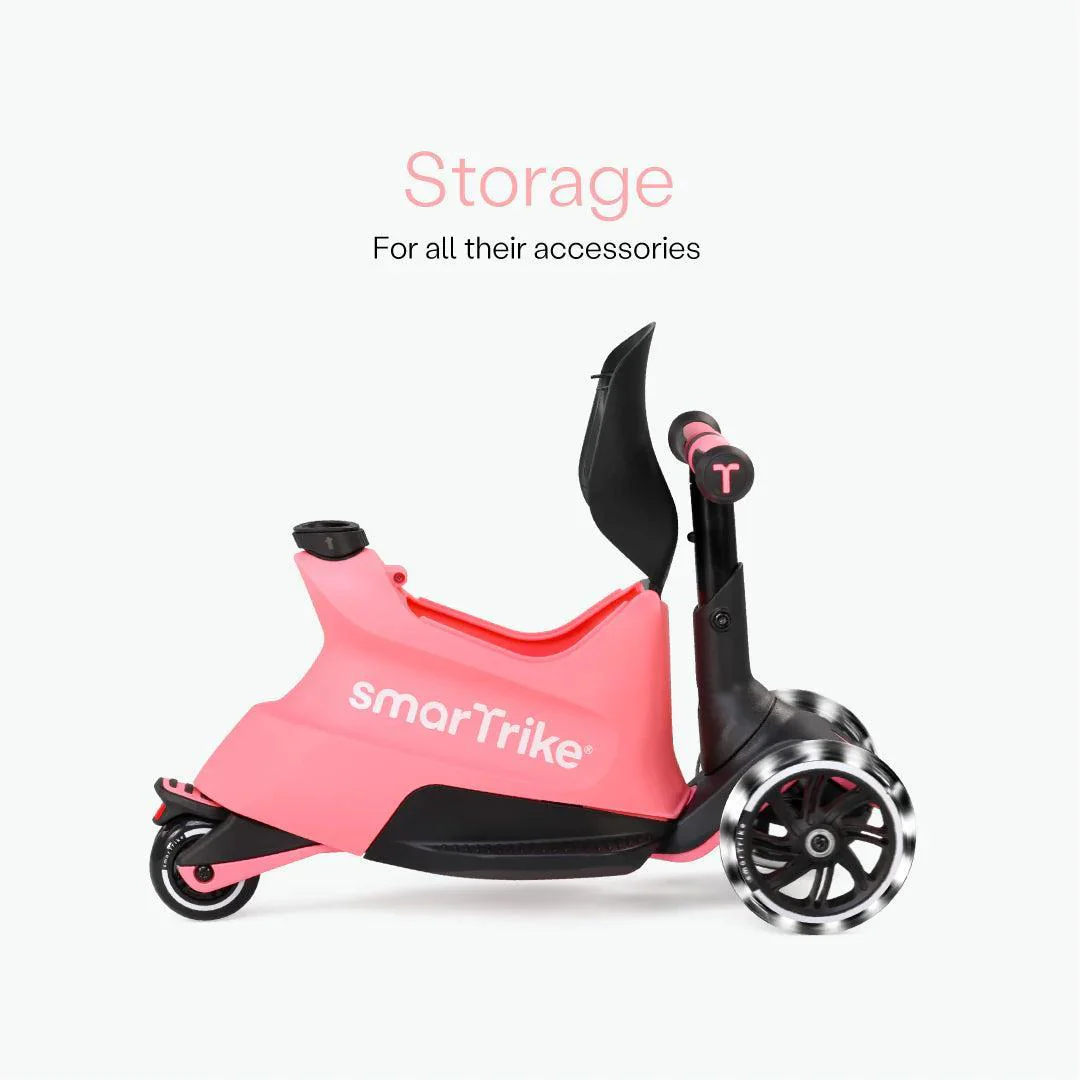 smarTrike Xtend Ride On Scooter Plus From 12 Months to 12 Years - Salmon Pink - Image 5
