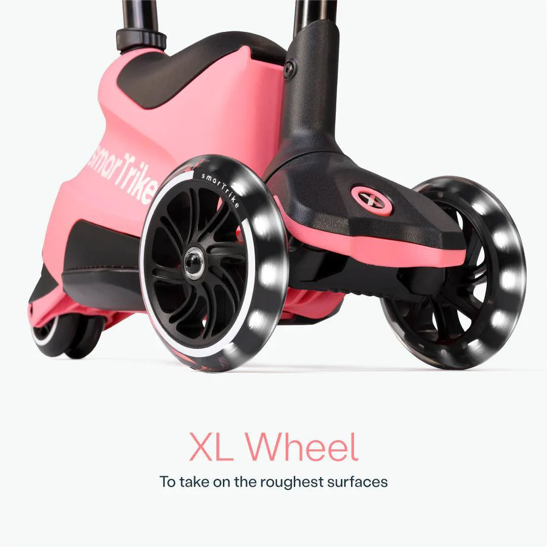 smarTrike Xtend Ride On Scooter Plus From 12 Months to 12 Years - Salmon Pink - Image 7