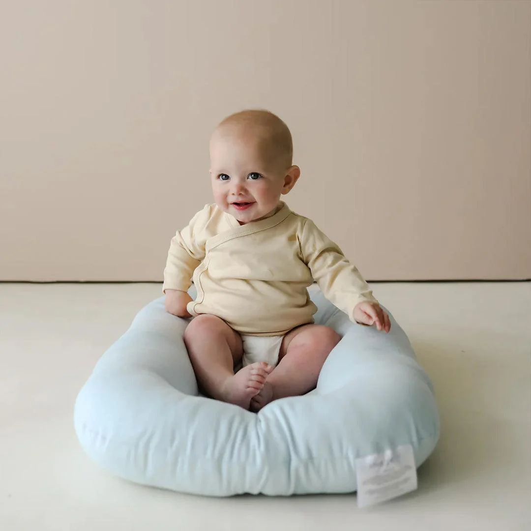 Snuggle Me Organic Infant Lounger - Bluebell - Image 3