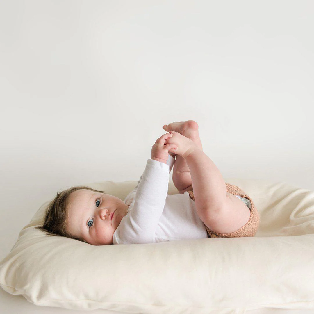 Snuggle Me Organic Infant Lounger Cover - Natural - Image 3