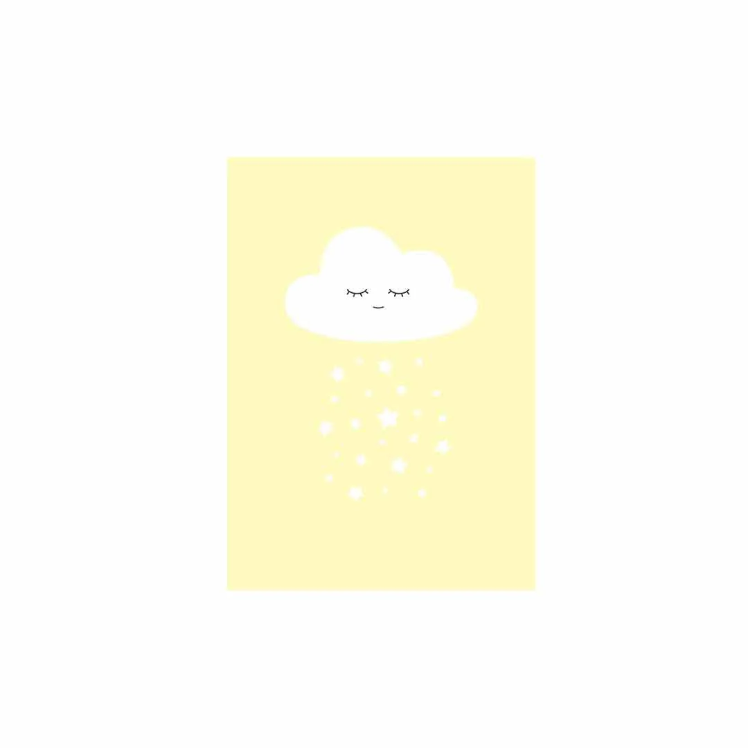 Snuz Cloud Nursery Print - Yellow