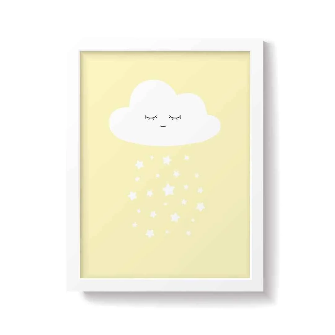 Snuz Cloud Nursery Print - Yellow - Image 2