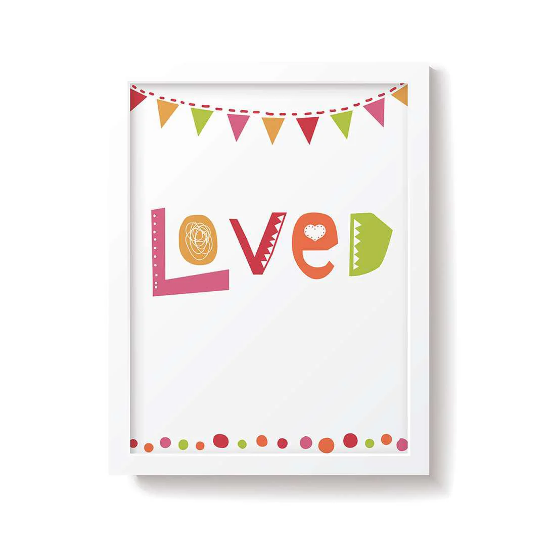Snuz Loved Nursery Print - Bold - Image 2