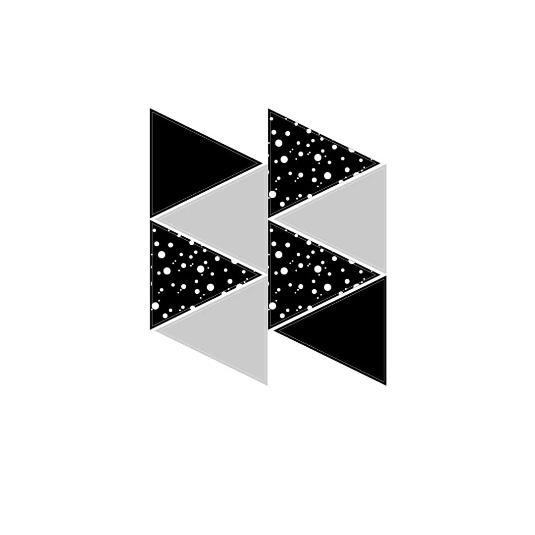 Snuz Nursery Wall Stickers - Geometric Triangles - Image 2