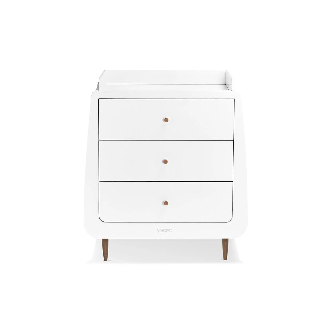 SnuzKot 3 Piece Nursery Furniture Set - The Natural Edit - Walnut - Image 7