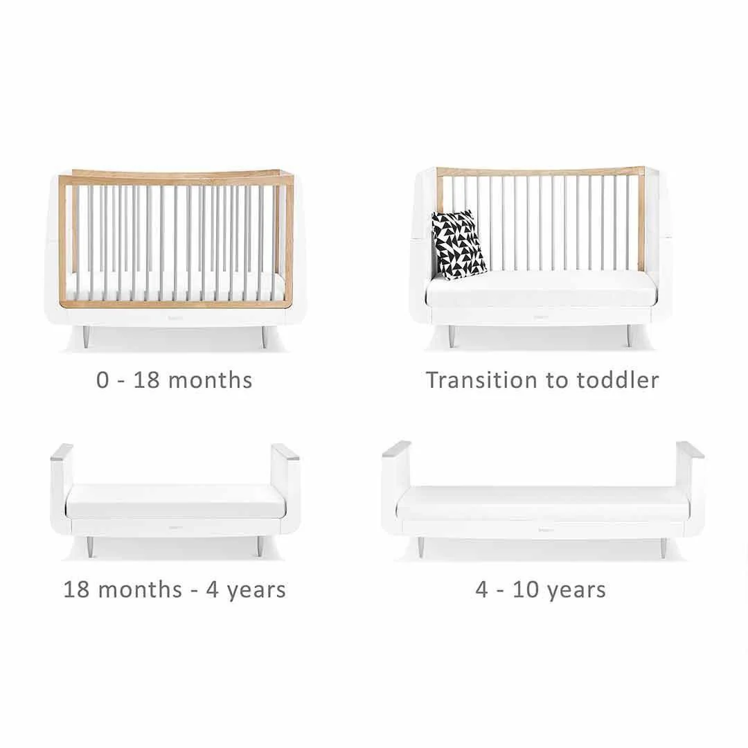SnuzKot Skandi 2 Piece Nursery Furniture Set - Grey - Image 7