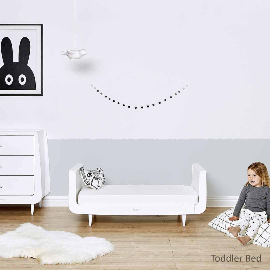 SnuzKot Skandi 2 Piece Nursery Furniture Set - White - Image 9