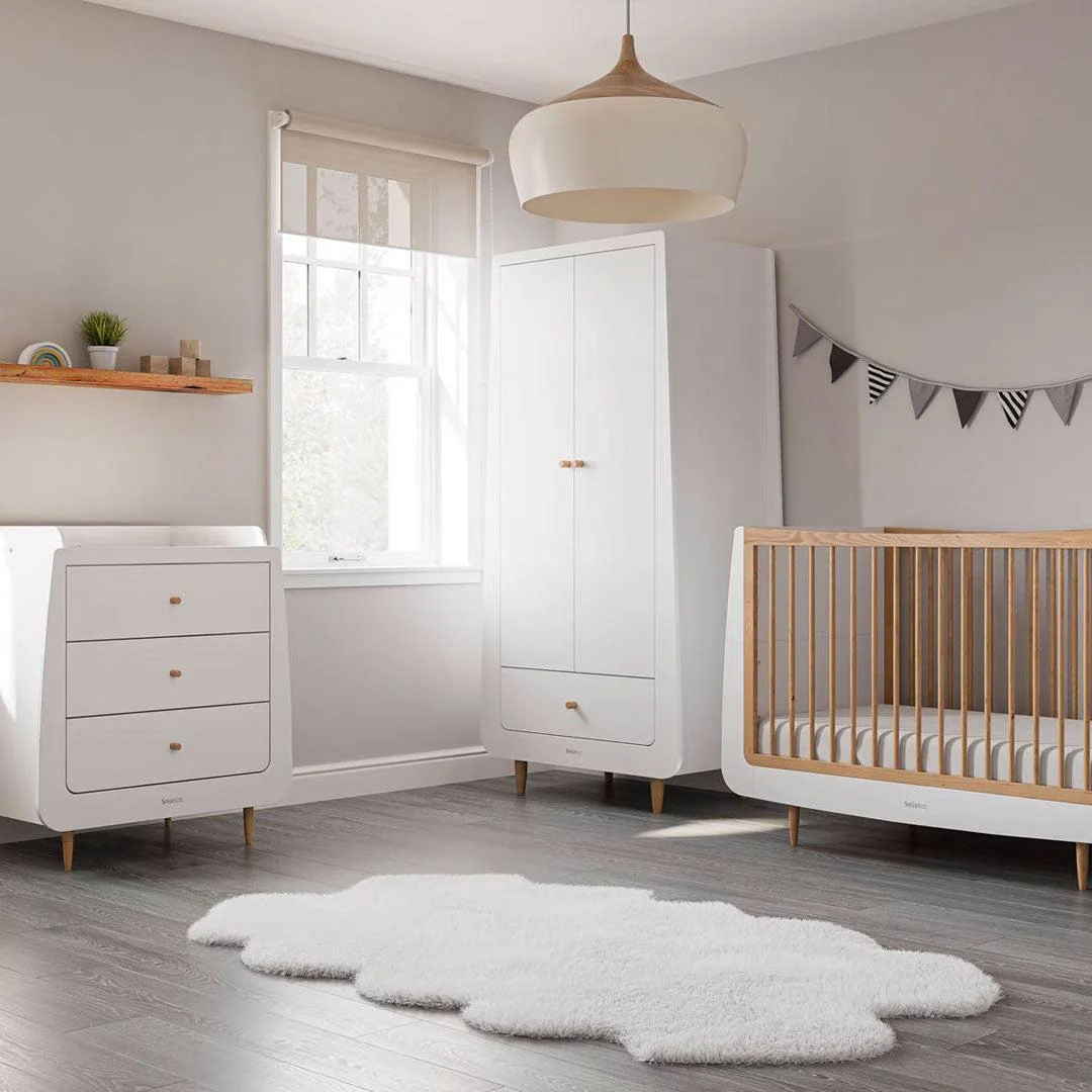SnuzKot Skandi 3 Piece Nursery Furniture Set - Natural - Image 2