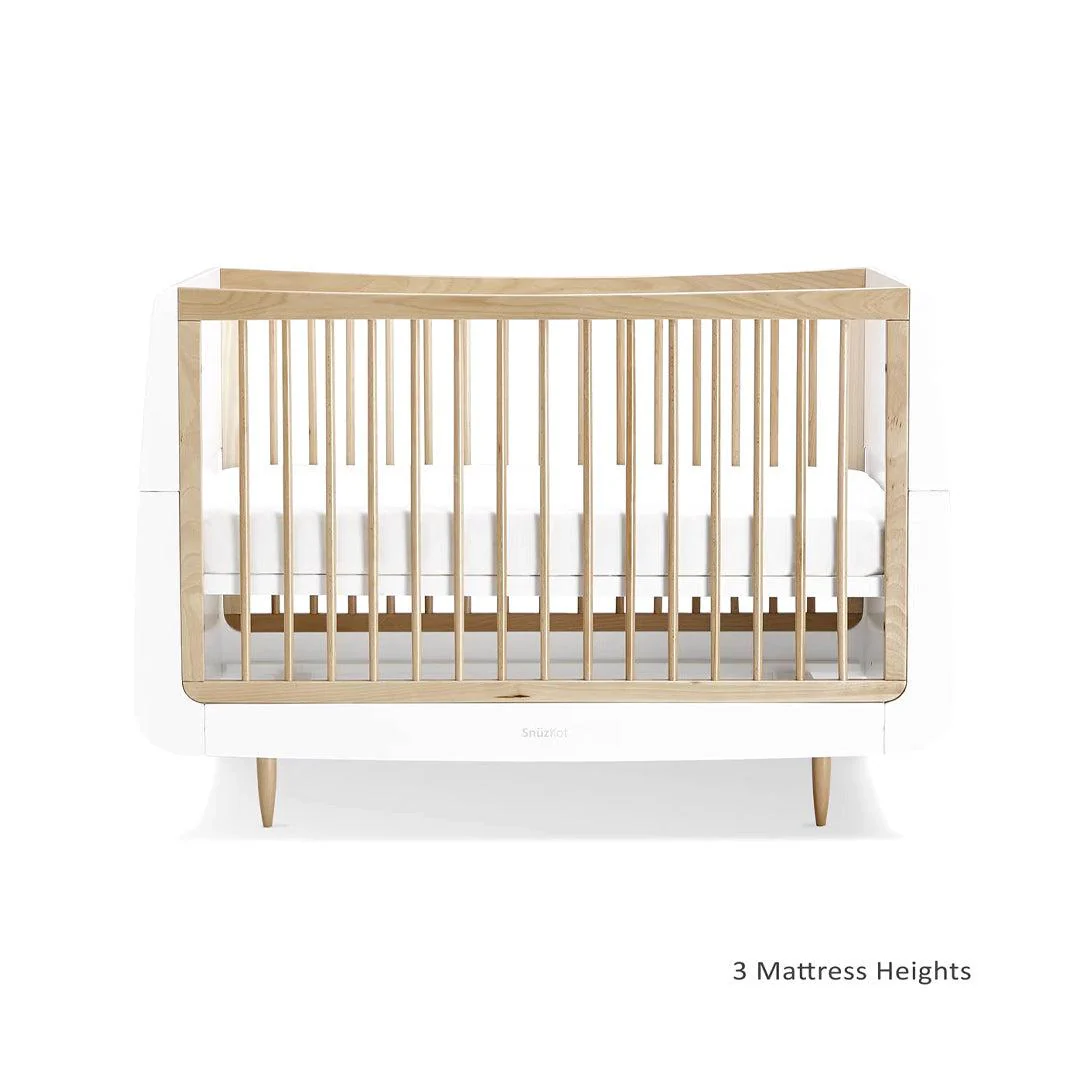 SnuzKot Skandi 3 Piece Nursery Furniture Set - Natural - Image 5