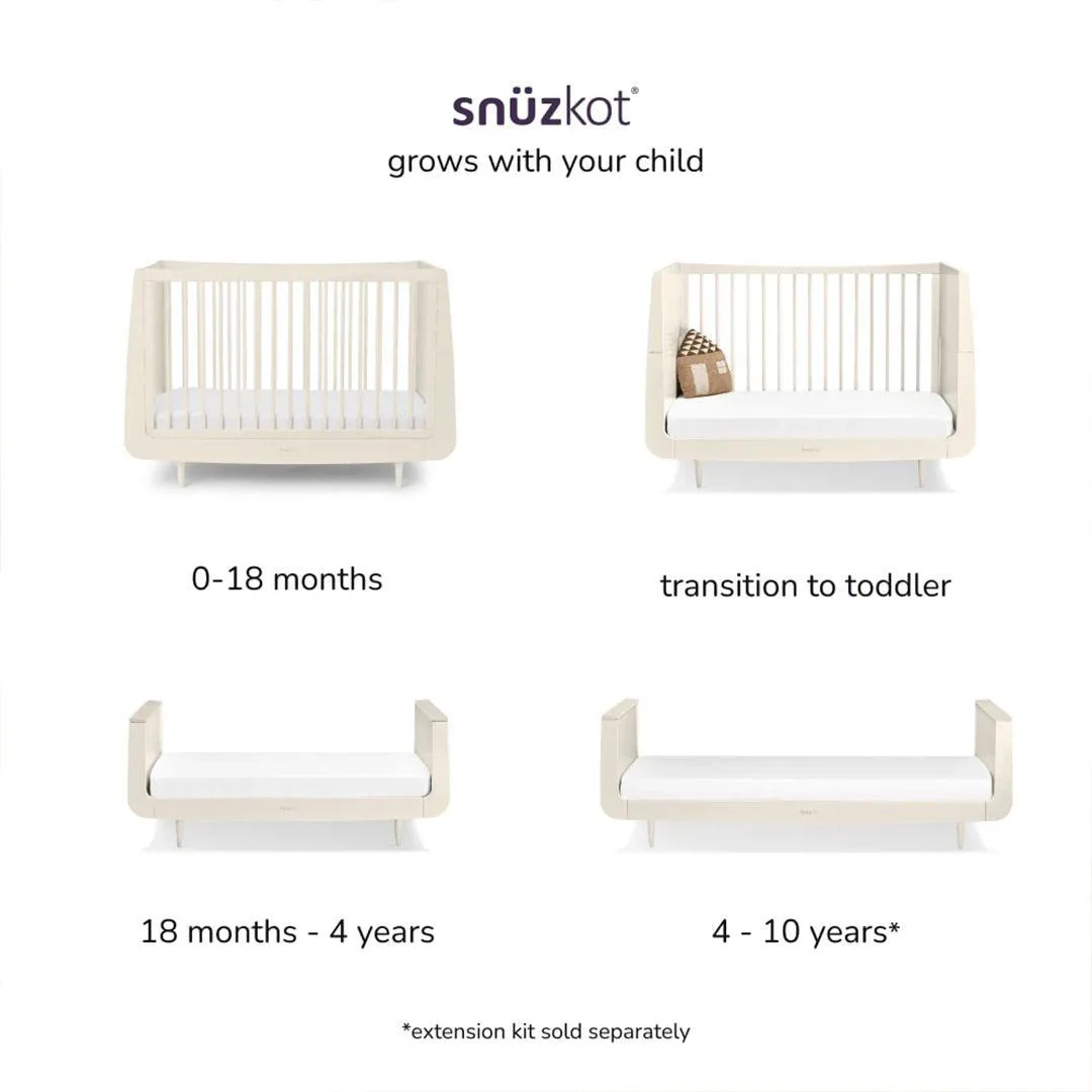 SnuzKot Skandi Cot Bed - Cashmere - Image 4