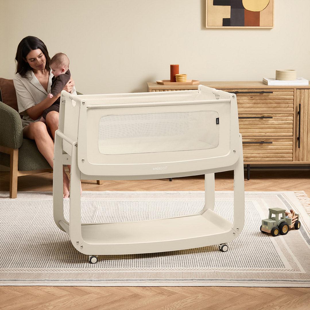 SnuzPod 5 Bedside Crib - Cashmere - Image 4