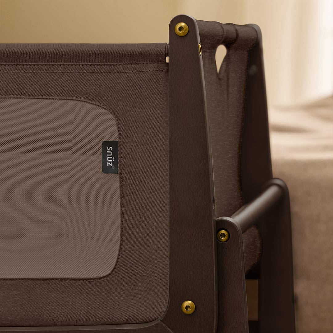 SnuzPod 5 Bedside Crib - Chocolate - Image 11