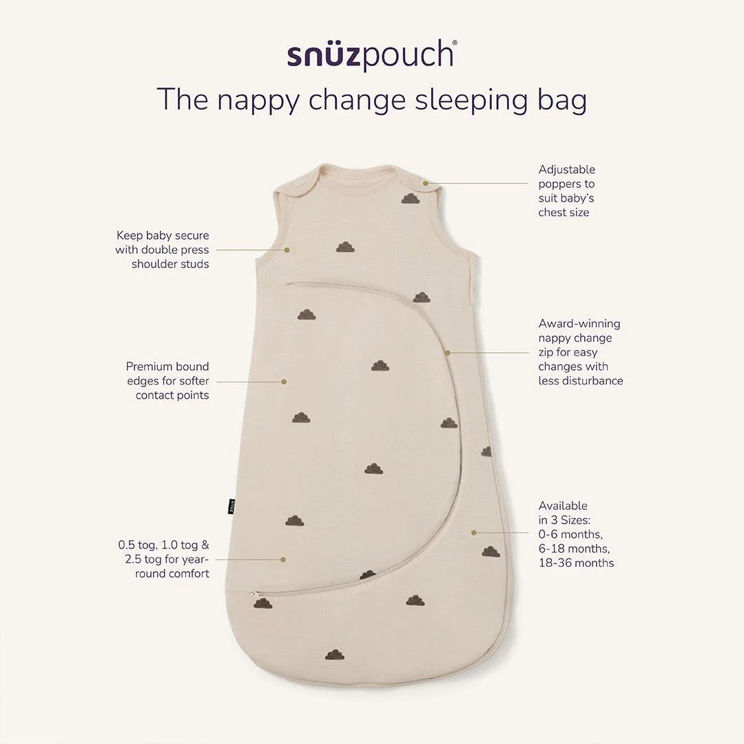 SnuzPouch Sleeping Bag 1.0 TOG - Cashmere Cross - Image 2