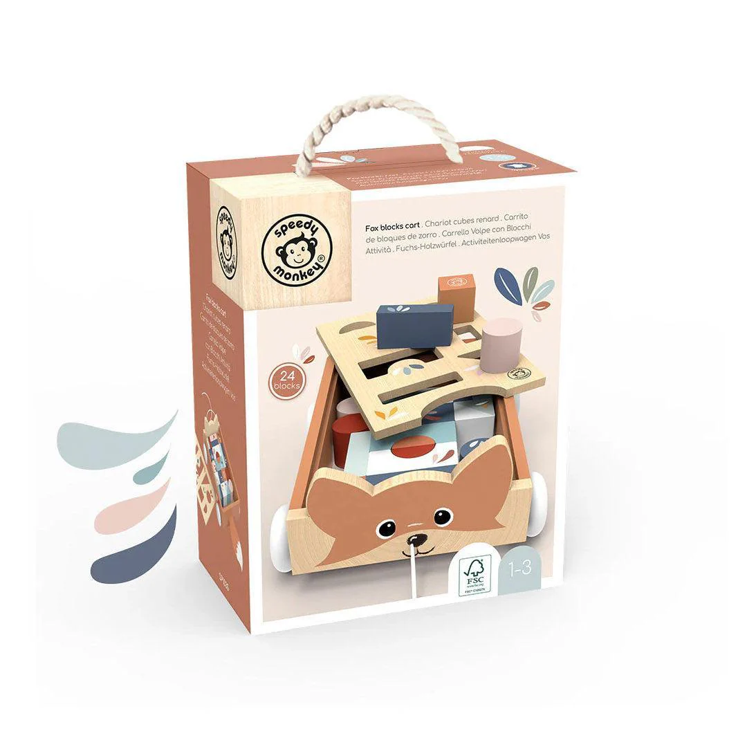 Speedy Monkey Fox Blocks Cart - Image 3
