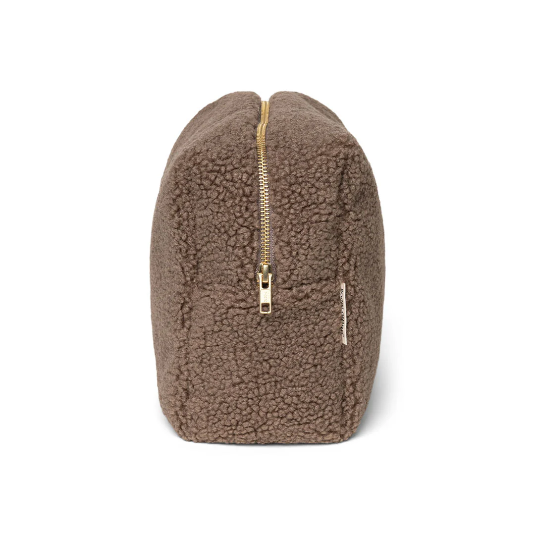 Studio Noos Brown Teddy Toiletry Bag - Brown - Image 5