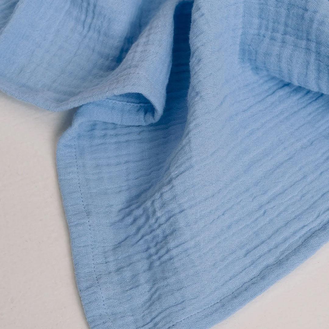 Studio Noos Light Blue Hearts Swaddle 70x70 - Light Blue - Image 4