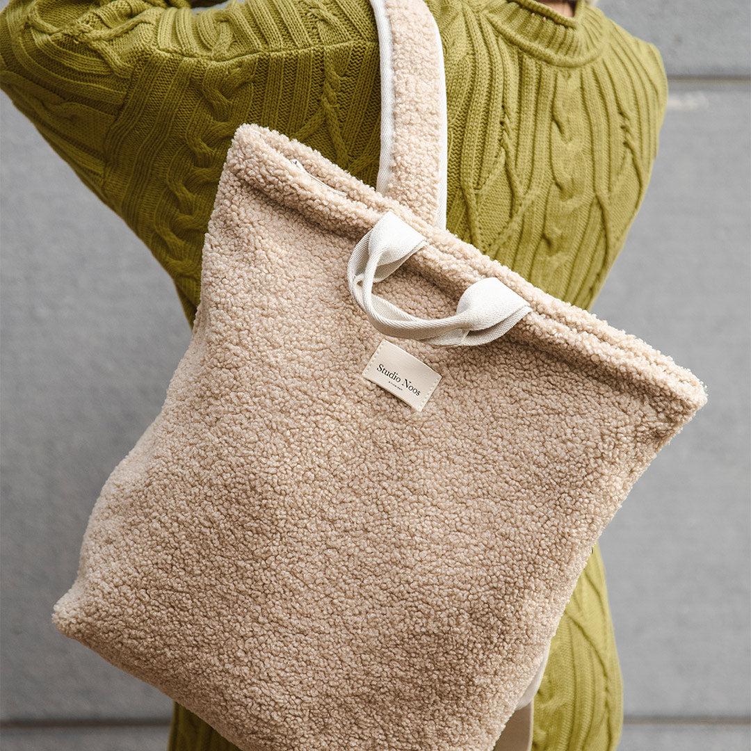 Studio Noos Teddy Adult Backpack + Stroller Straps - Ecru - Image 4