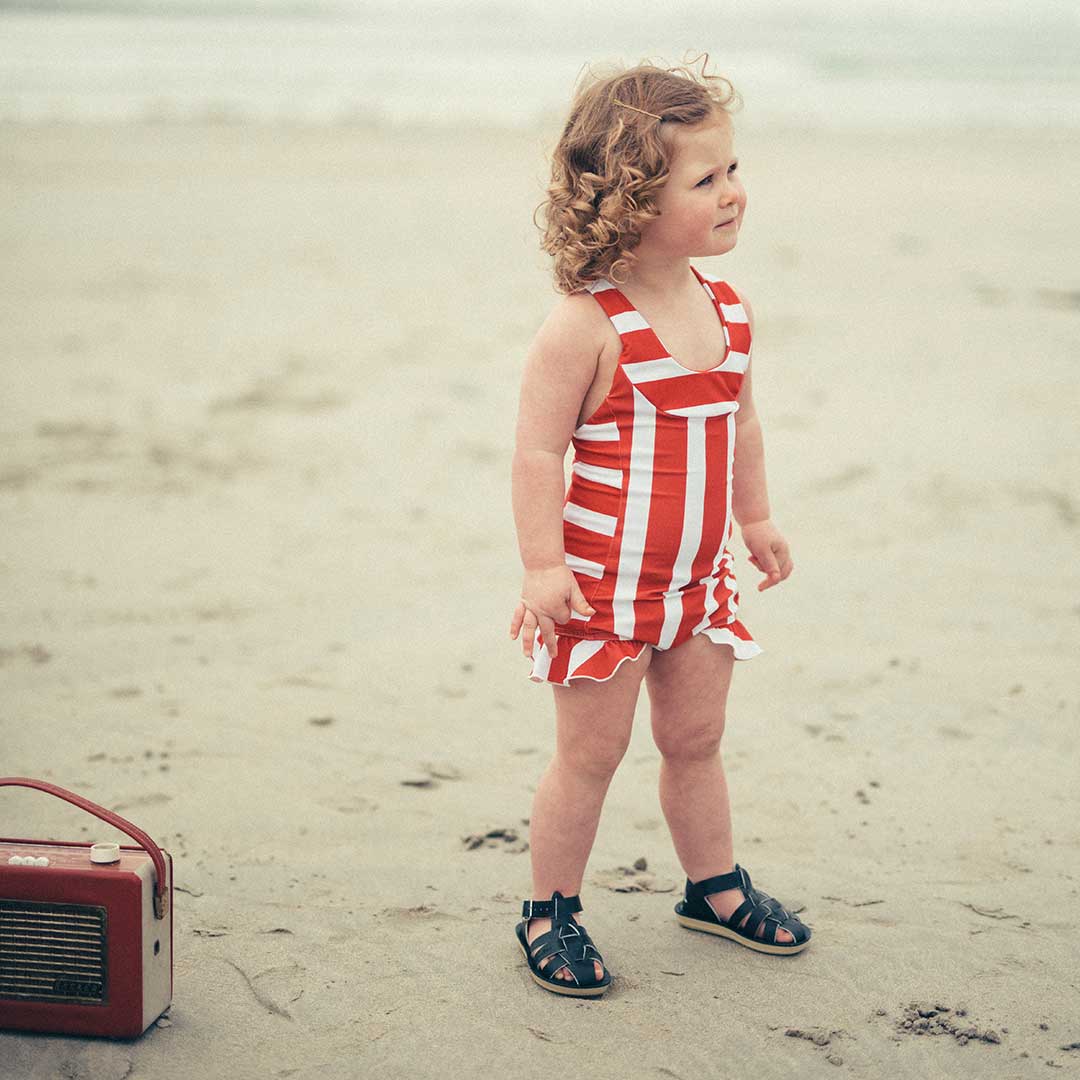 Salt-Water Sun-San Kids Sandals - Sailor - Navy - Image 2