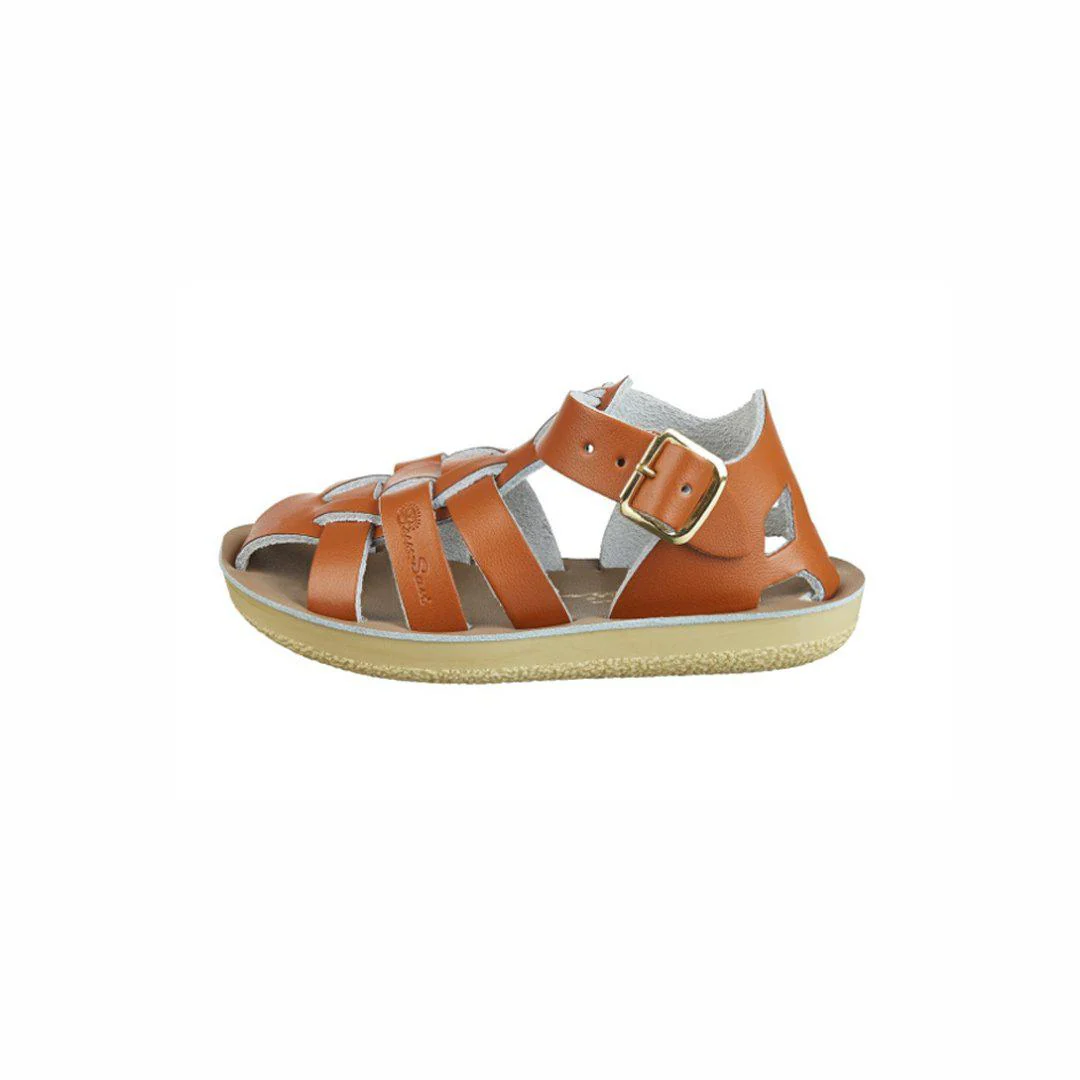 Salt-Water Sun-San Kids Sandals - Shark - Tan - Image 3