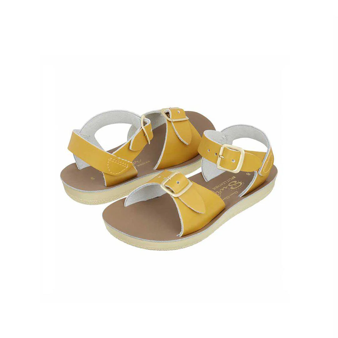 Salt-Water Sun-San Kids Sandals - Surfer - Mustard - Image 2