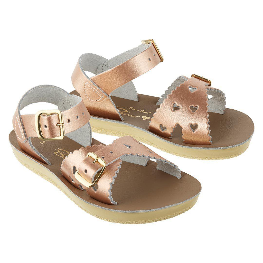 Salt-Water Sun-San Kids Sandals - Sweetheart - Rose Gold - Image 2