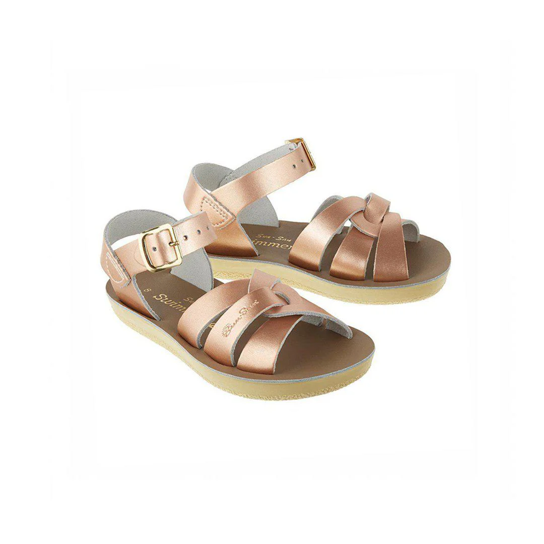 Salt-Water Sun-San Kids Sandals - Swimmer - Rose Gold