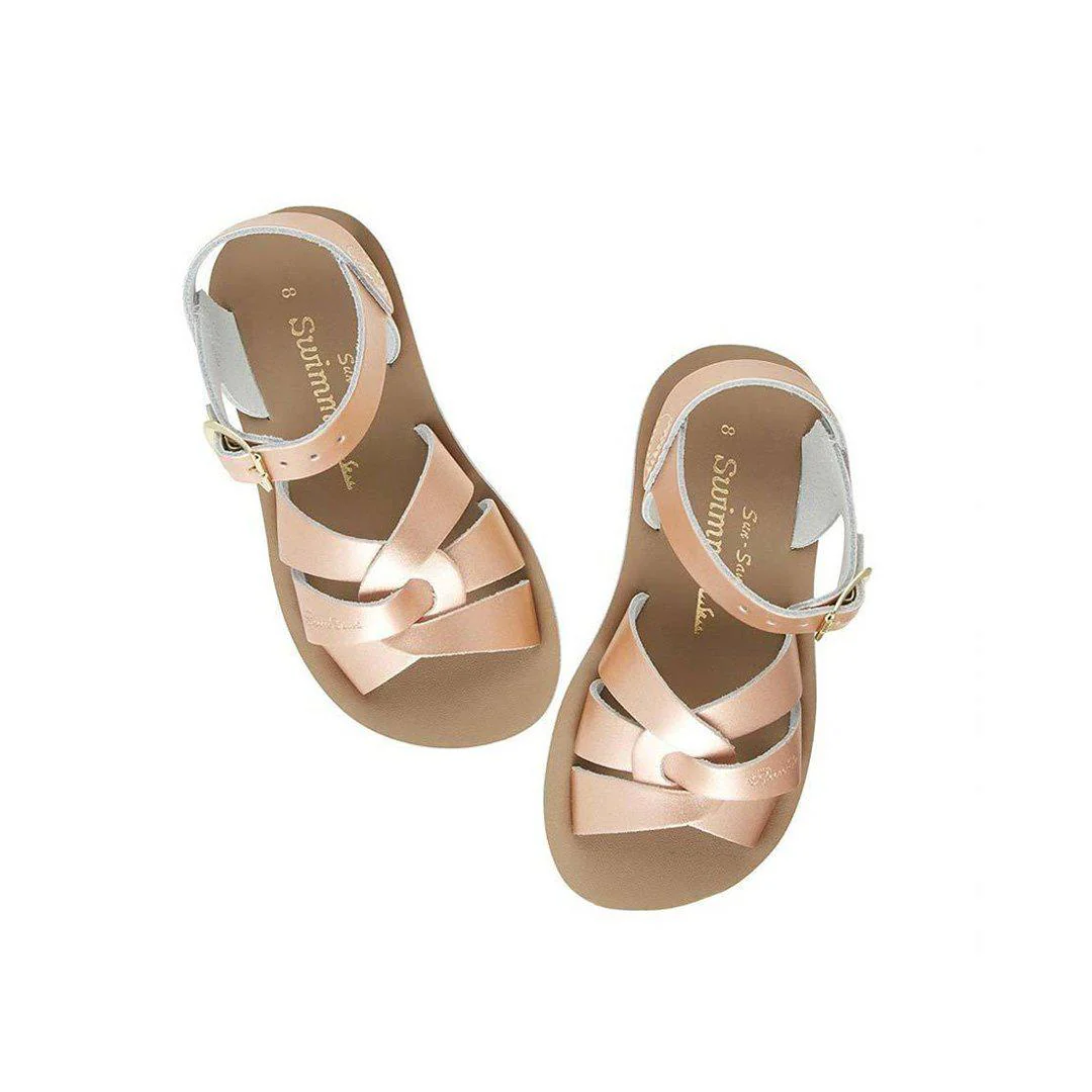 Salt-Water Sun-San Kids Sandals - Swimmer - Rose Gold - Image 3